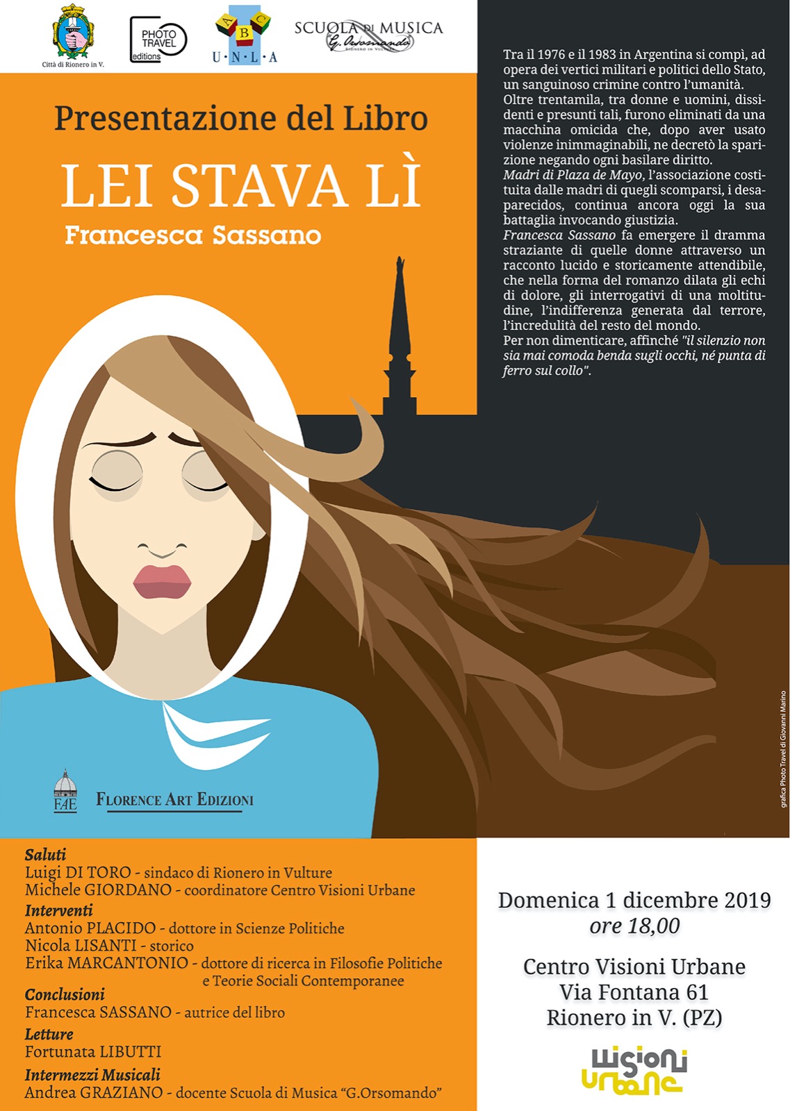 Presentazione del libro "LEI STAVA LI'" di Francesca Sassano