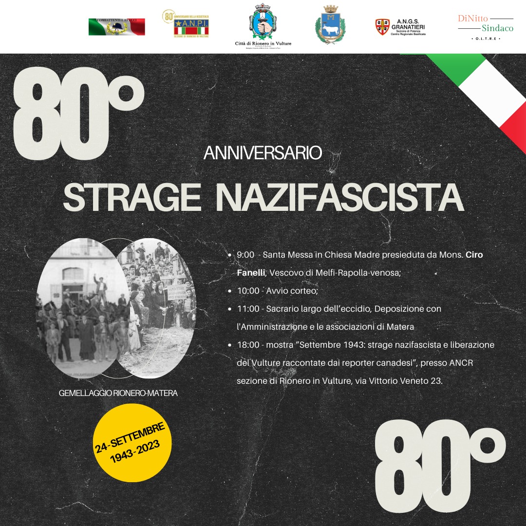 24 settembre 2023. 80° Anniversario della strage nazifascista